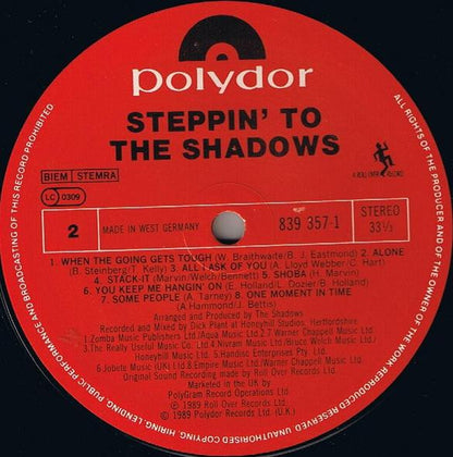 The Shadows : Steppin' To The Shadows (LP, Album)