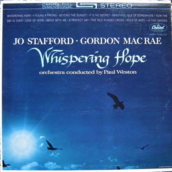 Jo Stafford And Gordon MacRae : Whispering Hope (LP, Album)