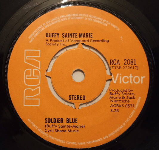 Buffy Sainte-Marie : Soldier Blue (7", Single, Pus)