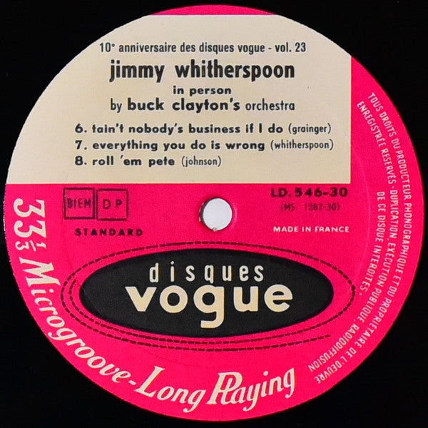 Jimmy Witherspoon : In Person (LP, Album)