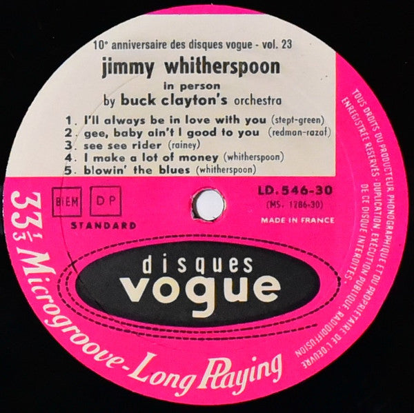 Jimmy Witherspoon : In Person (LP, Album)