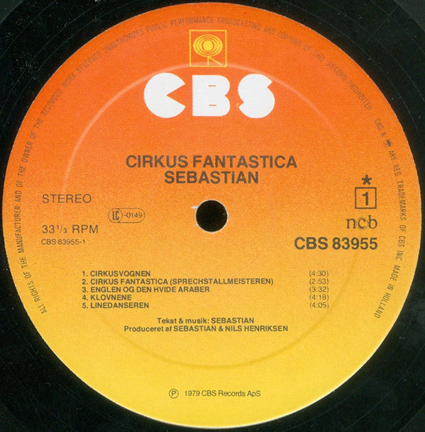 Sebastian (5) : Cirkus Fantastica (LP, Album)