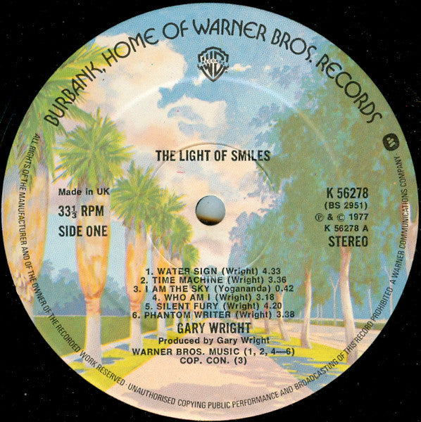 Gary Wright : The Light Of Smiles (LP, Album)