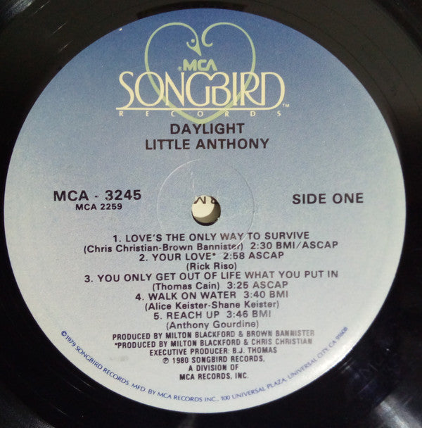 Little Anthony : Daylight (LP, Album)