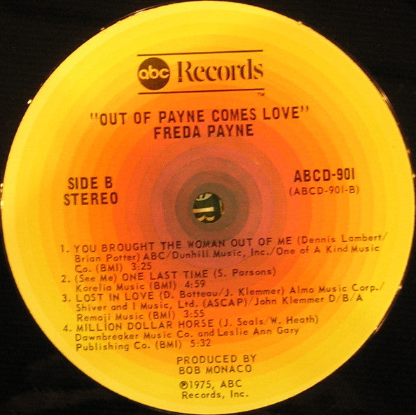 Freda Payne : Out Of Payne Comes Love (LP, Album)