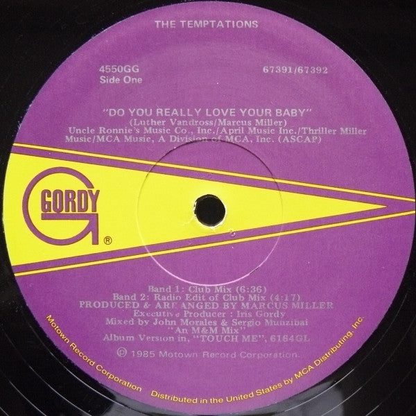 The Temptations : Do You Really Love Your Baby (12")