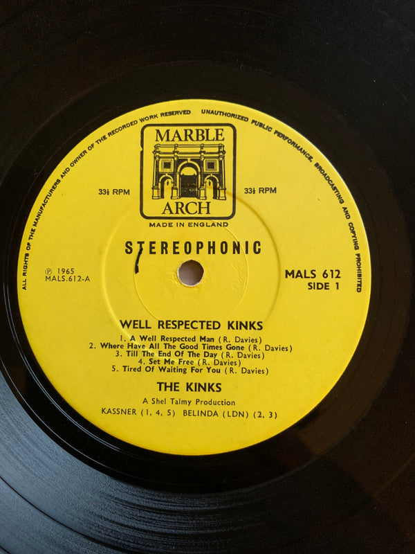 The Kinks : Well Respected Kinks (LP, Comp, Fli)