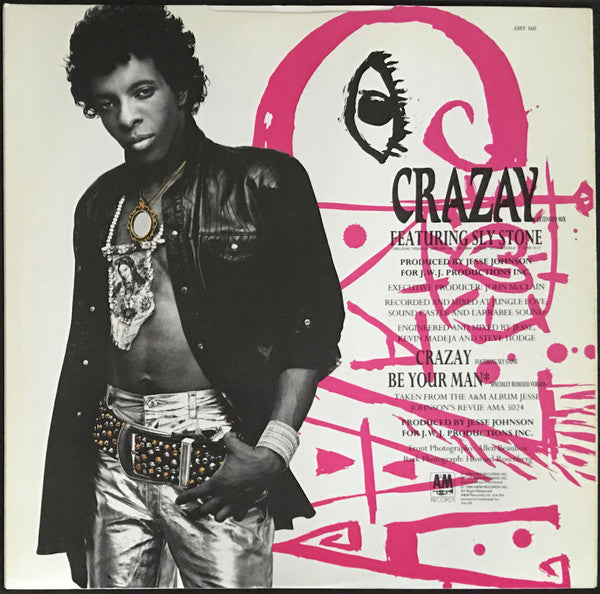 Jesse Johnson Featuring Sly Stone : Crazay (12", Single)