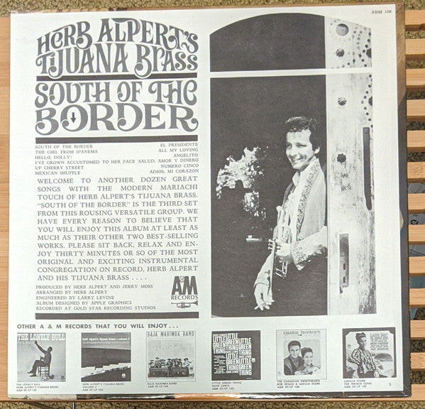 Herb Alpert & The Tijuana Brass : South Of The Border (LP, Album, Mon)