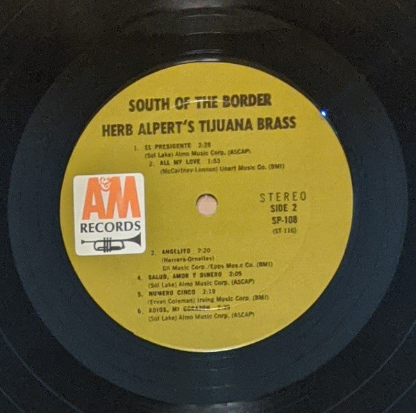 Herb Alpert & The Tijuana Brass : South Of The Border (LP, Album, Mon)