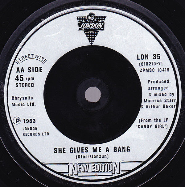 New Edition : Is This The End / She Gives Me A Bang (7")