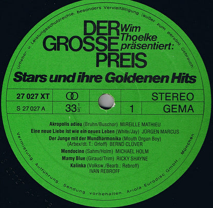 Various : Der Grosse Preis - Wim Thoelke Präsentiert: Stars Und Ihre Goldenen Hits, Ausgabe 1976 (LP, Comp)