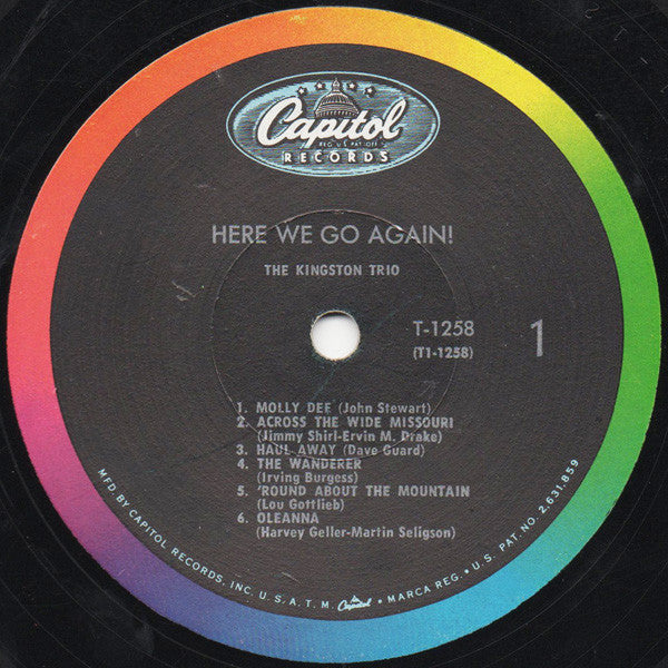 Kingston Trio : Here We Go Again! (LP, Album, Mono, Scr)