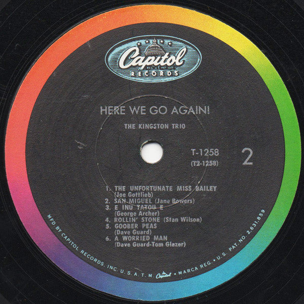 Kingston Trio : Here We Go Again! (LP, Album, Mono, Scr)