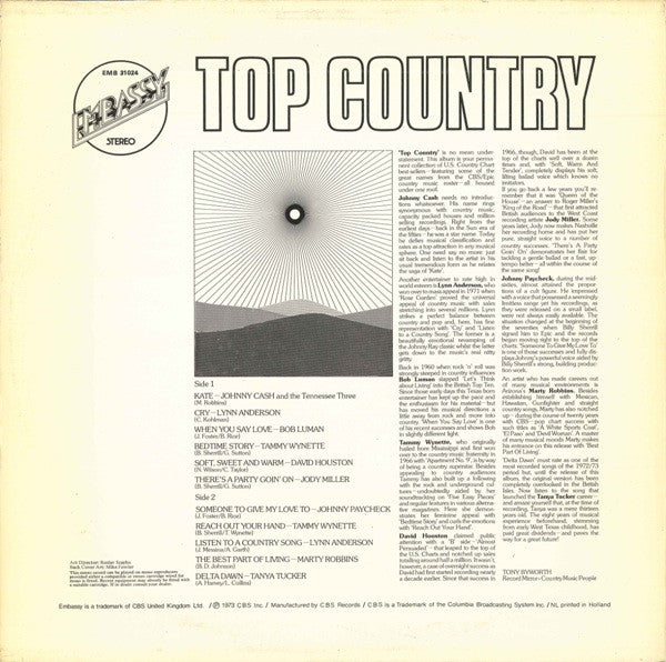 Various : Top Country (LP, Comp)