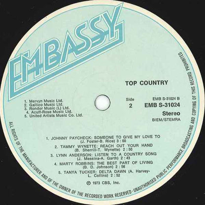 Various : Top Country (LP, Comp)