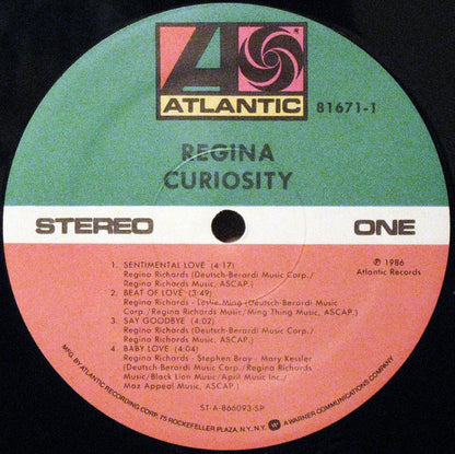 Regina (2) : Curiosity (LP, Album, SP )