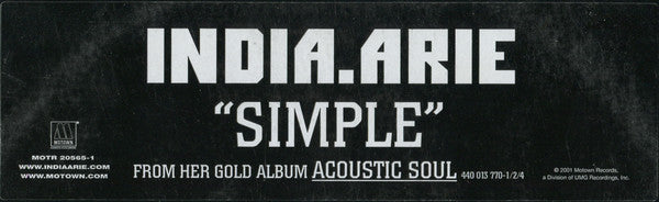 India.Arie : Simple (12", Promo)