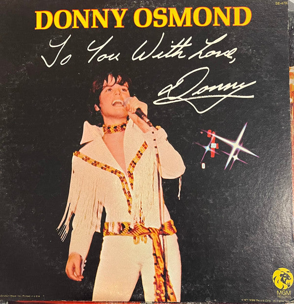 Donny Osmond : To You With Love, Donny (LP, Album)