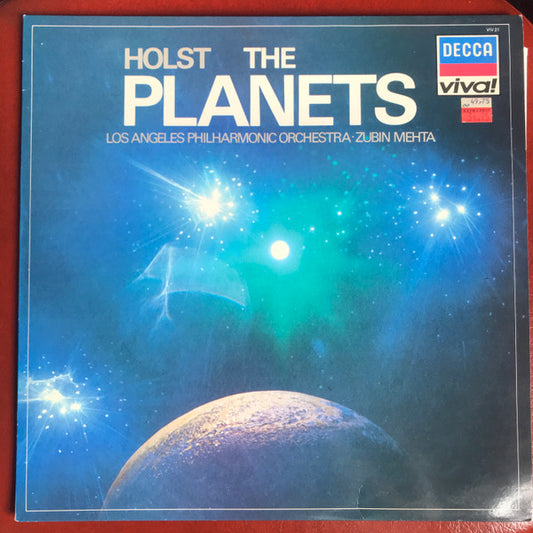 Gustav Holst, Los Angeles Philharmonic Orchestra, Zubin Mehta : The Planets (LP, Album)