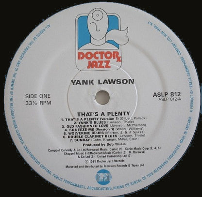 Yank Lawson : That's A Plenty (LP, Comp, Mono)