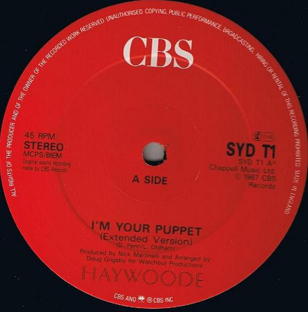 Haywoode : I'm Your Puppet (12")