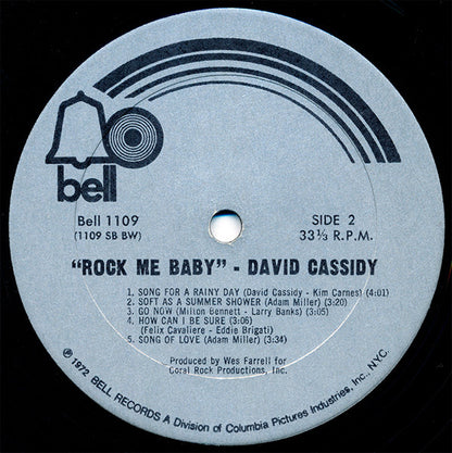 David Cassidy : Rock Me Baby (LP, Album)