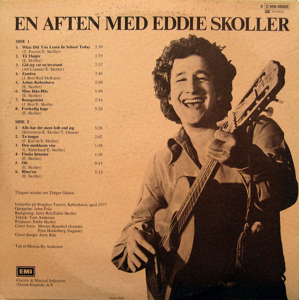 Eddie Skoller : En Aften Med Eddie Skoller (LP, Album)