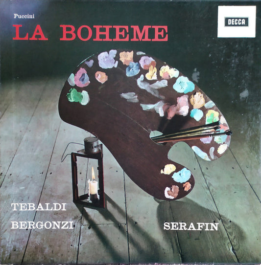 Giacomo Puccini / Renata Tebaldi, Carlo Bergonzi, Ettore Bastianini, Cesare Siepi, Fernando Corena, Tullio Serafin : La Bohème (2xLP + Box)