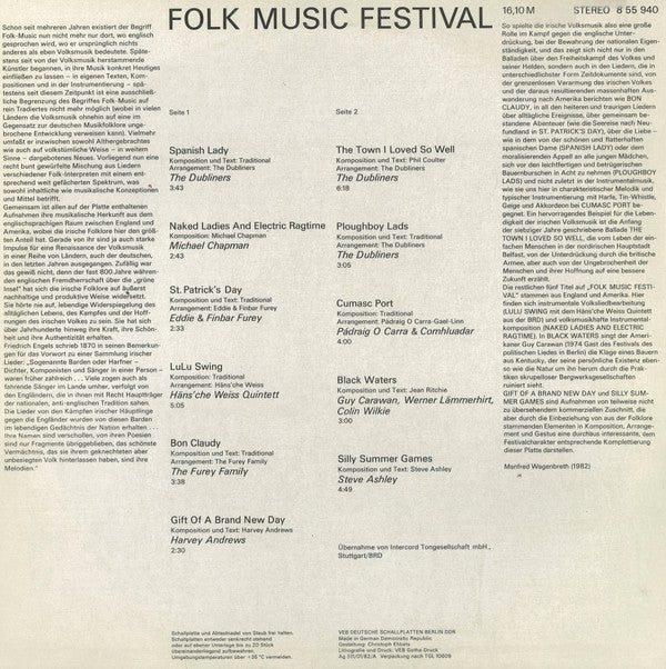 Various : Folk Music Festival (LP, Comp)