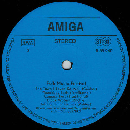 Various : Folk Music Festival (LP, Comp)