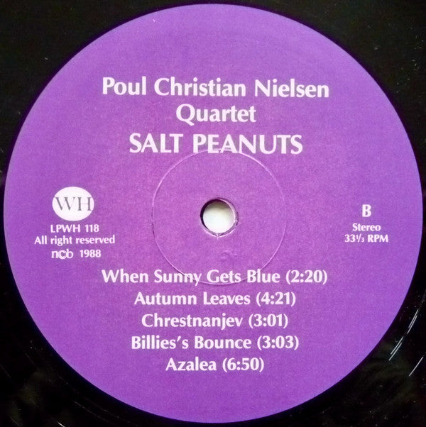 Poul Christian Nielsen Quartet : Salt Peanuts (LP, Album)