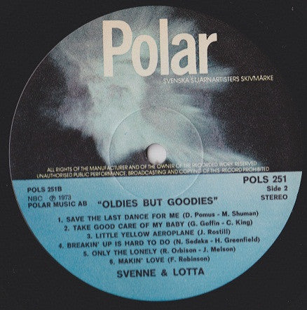 Svenne & Lotta : Oldies But Goodies (LP, Album, RE)