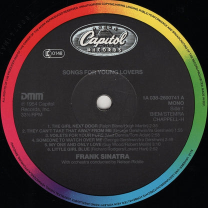 Frank Sinatra : Songs For Young Lovers (LP, Album, Mono, RE, RM)