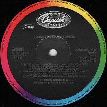 Frank Sinatra : Songs For Young Lovers (LP, Album, Mono, RE, RM)