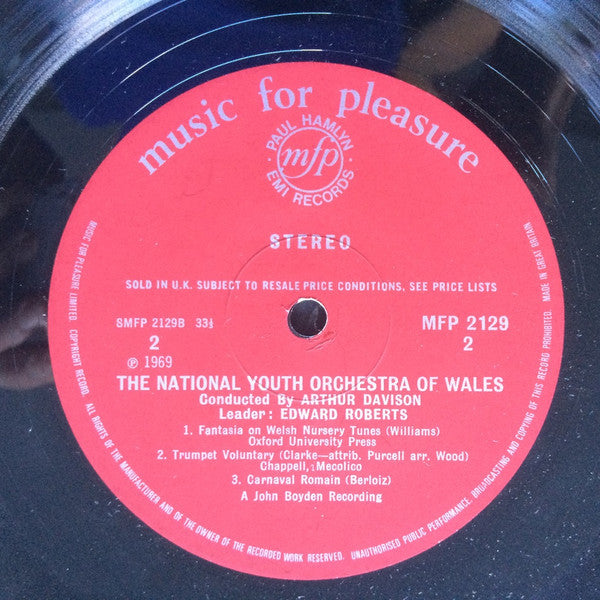 National Youth Orchestra Of Wales, Arthur Davison : The National Youth Orchestra Of Wales (LP)