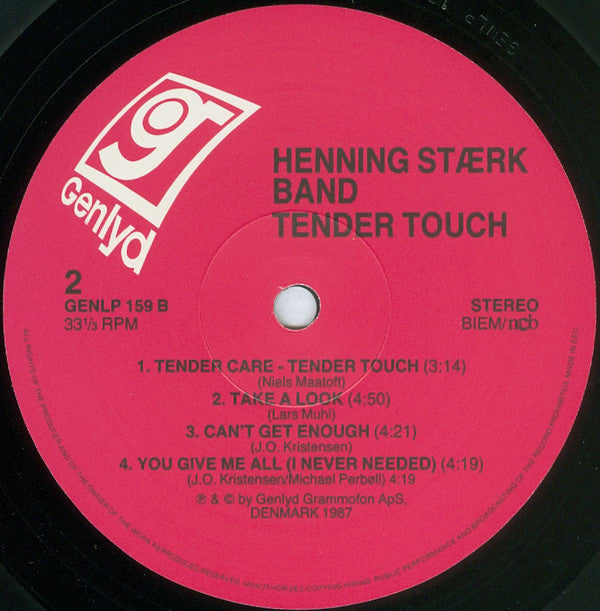 Henning Stærk Band : Tender Touch (LP, Album)