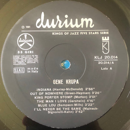 Gene Krupa : Here Is Gene Krupa At His Rare Of All Rarest Performances Vol. 1 (LP, Comp)