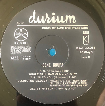 Gene Krupa : Here Is Gene Krupa At His Rare Of All Rarest Performances Vol. 1 (LP, Comp)