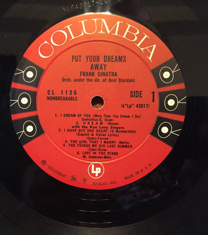 Frank Sinatra : Put Your Dreams Away (LP, Comp)