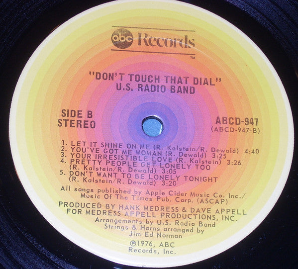 U.S. Radio Band : Don't Touch That Dial (LP, Album, Snt)