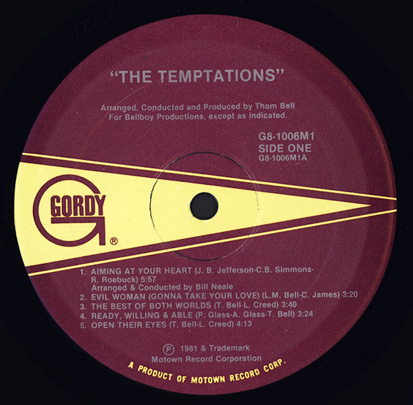 The Temptations : The Temptations (LP, Album)