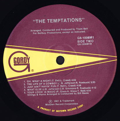 The Temptations : The Temptations (LP, Album)