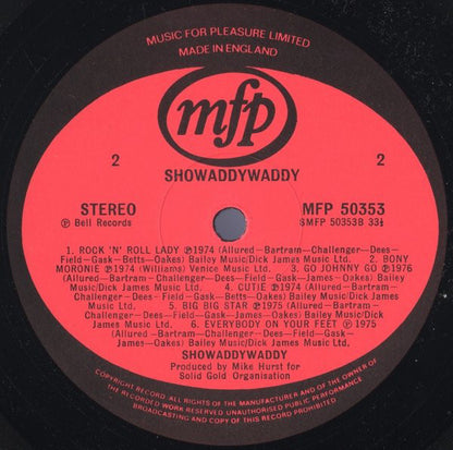 Showaddywaddy : Showaddywaddy (LP, Comp)