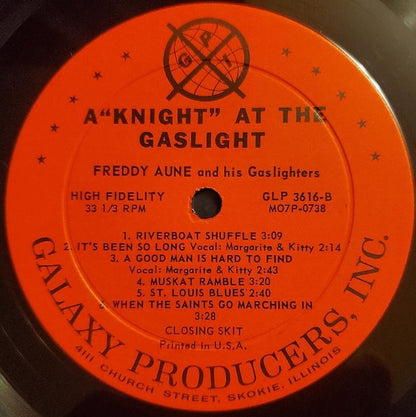 Freddy Aune And His Speakeasy Trio : A "Knight" At The Gaslight (LP, Mono)