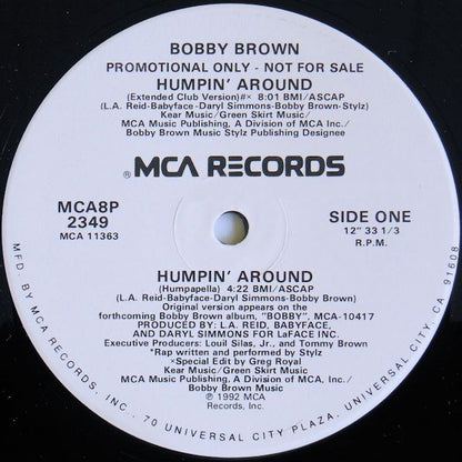 Bobby Brown : Humpin' Around (12", Single, Promo)