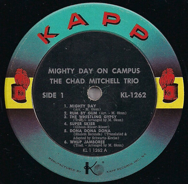 The Chad Mitchell Trio : Mighty Day On Campus (LP, Album, Mono, RP, Bol)