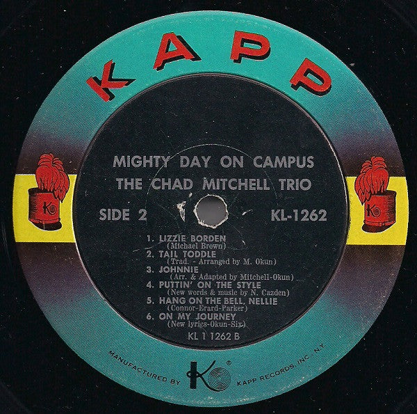 The Chad Mitchell Trio : Mighty Day On Campus (LP, Album, Mono, RP, Bol)