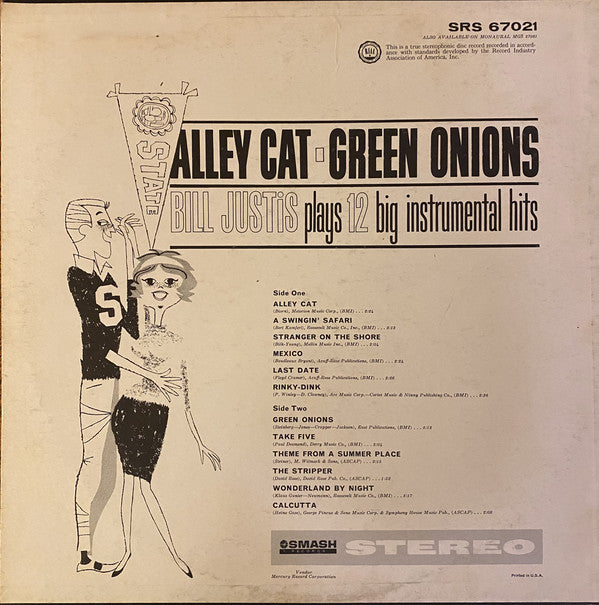 Bill Justis : Alley Cat / Green Onions: Bill Justis Plays 12 Big Instrumental Hits (LP, Album)