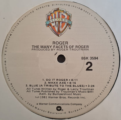 Roger Troutman : The Many Facets Of Roger (LP, Album, Win)